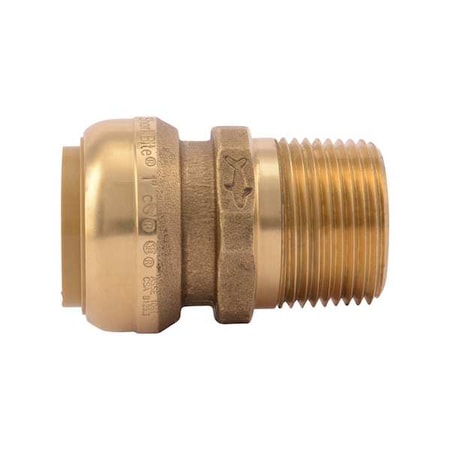 Sharkbite U140LF - Male Adapter, 1 in Tube Size, Brass, Brass