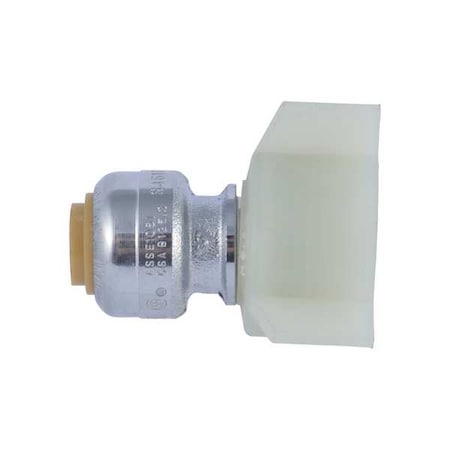 Sharkbite U3525LF - Push-Fit Adapter Fitting, 1/4 in Tube Size, Brass, Brass