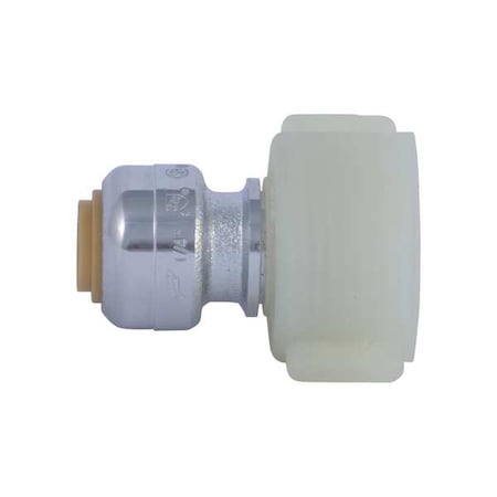Sharkbite U3531LF - Push-Fit Adapter Fitting, 1/4 in Tube Size, Brass, Brass
