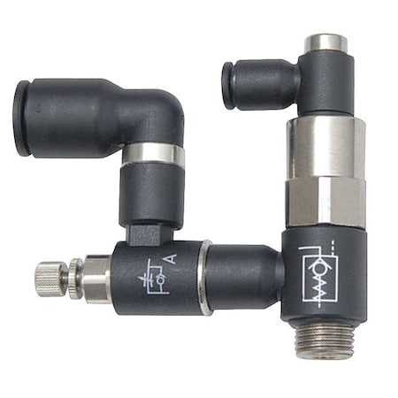 Legris 7894 08 17 - Piloted Non Return Valve, Flow Reg,3/8in