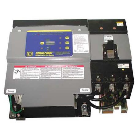 Square D HL4IMA24C - Surge Protection Device, 3 Phase, 277/480 V AC, 3 Poles, 4 Wires, 240k A