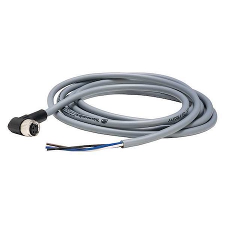 Telemecanique Sensors XZCPV1041L5 - Cordset,16.4 ft.,Gray,250 VAC/300 VDC