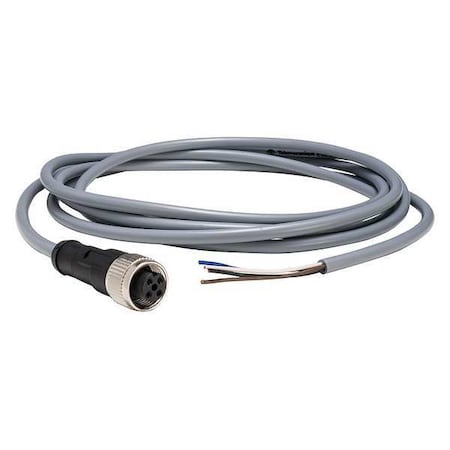 Telemecanique Sensors XZCPV1141L5 - Cordset,16.4 ft.,Gray,250 VAC/300 VDC