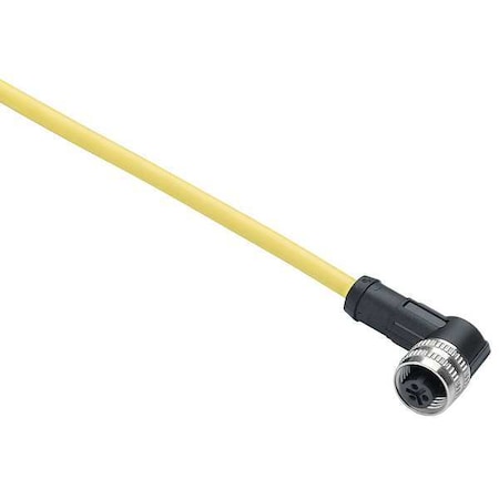 Telemecanique Sensors XZCPV1865L5 - Cordset,16.4 ft.,Yellow,250 VAC/300 VDC