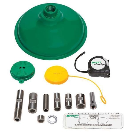 Haws AX14 - Eyewash Station, Stainless Steel (Connecting Hardware), Green, For Use With, Shower