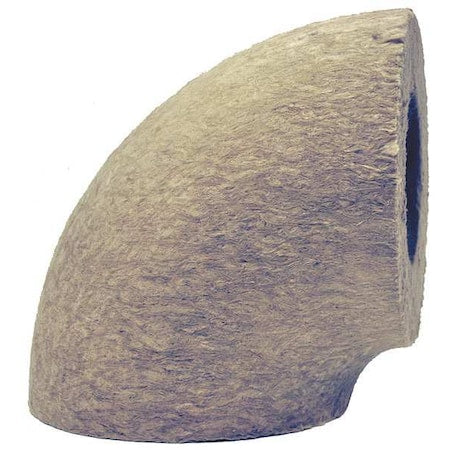 Johns Manville 592086 - 6-1/2" Mineral Wool Elbow Pipe Fitting Insulation, 2" Wall