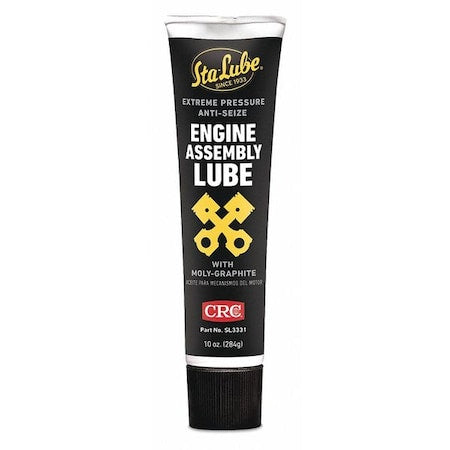 Sta-Lube SL3331 - Lubricant, 10 oz, Tube, Lithium Base, 300 Degrees F Max Op Temp, Black