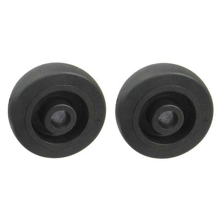 Dayton VE22YK18WG - Wheel, Black, 2-1/2 in Dia, PK2