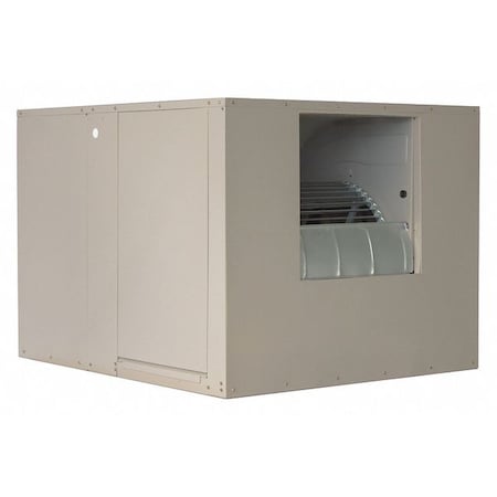Mastercool AS1C71 - Ducted Evaporative Cooler, 7,000 cfm, 2,300 sq ft, 5 gal, 1 hp, Belt, Side Discharge