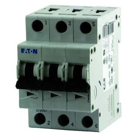 Eaton FAZ-C13/3 - Circuit Breaker, FAZ Series, 13 A, 3 Pole, 277/480 V AC, 15k A at 277/480 V AC, C Curve