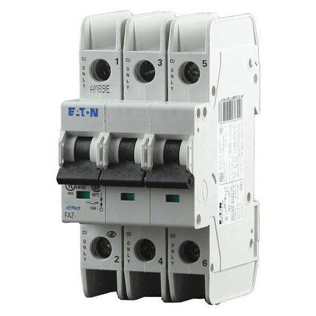 Eaton FAZ-D40/3-NA - IEC Miniature Circuit Breaker, FAZ-NA Series, 40 A, 3 Pole, 240 V AC, 10k A at 277/480 V AC, D Curve
