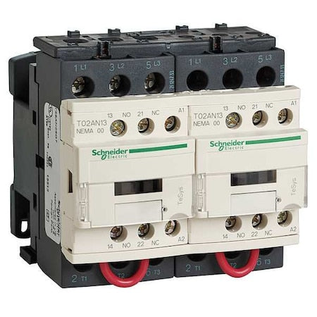 Schneider Electric T02CN23G7 - 120 VAC Reversing Magnetic Contactor 3 P 27 A NEMA 1