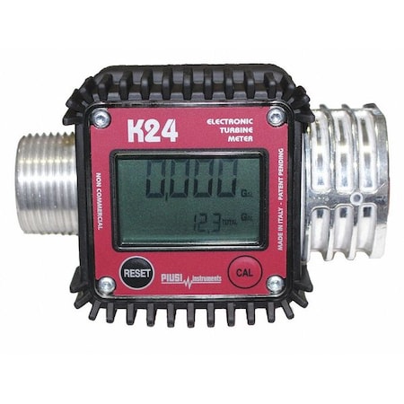 Piusi F0040801A - Turbine Meter,K24-0,M/F,1" NPT