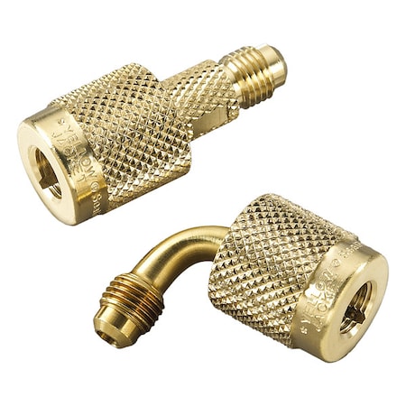 Yellow Jacket 19100 - Coupler Set,90/180 Deg,8 1/4 in L,Bronze