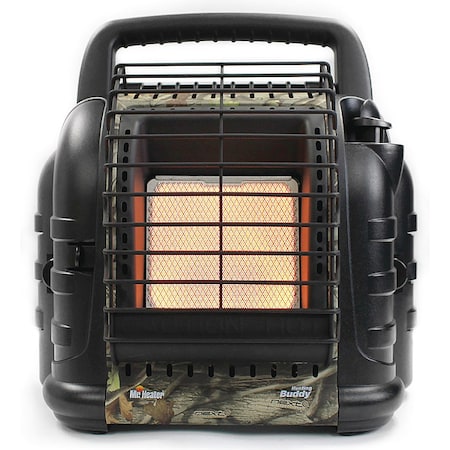 Mr. Heater MH12HB-F232035 - Portable Gas Tabletop Heater, LP, Matchless Piezo, 6000 to 12,000 Btu H, 14 1/4 in L