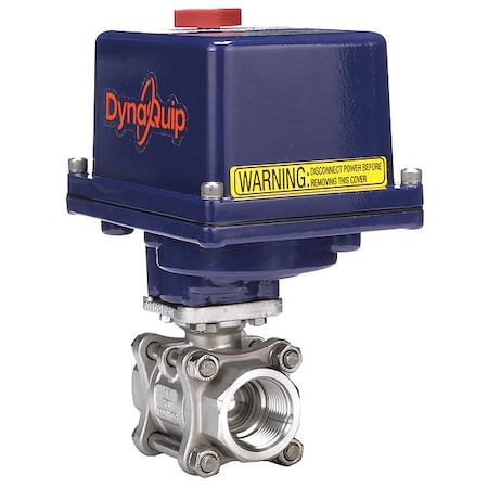 Dynaquip Controls E3S25AJE21 - 1" FNPT Stainless Steel Electronic Ball Valve 2-Way
