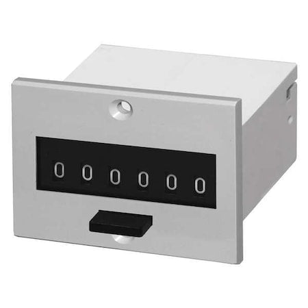 Dayton 1A124 - Counter,6 Digit,Panel Mount,115 VAC