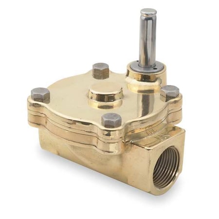 Dayton 007131 - Brass Solenoid Valve Less Coil, Normally Closed, 1 in Pipe Size