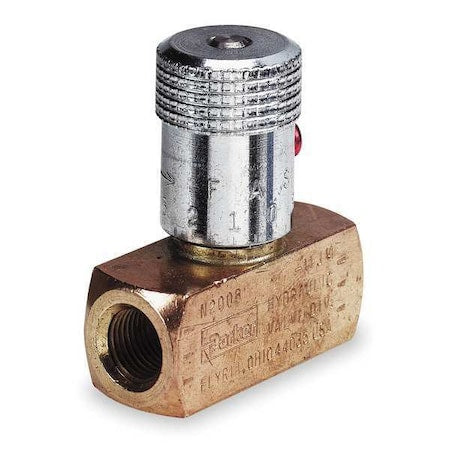 Parker N600B - Colorflow Needle Valve,Brass,3/8-18,8 GPM,2000 PSI