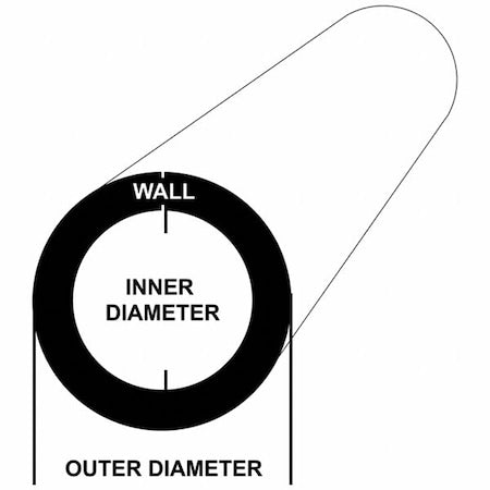 7763_36_0 - 0.625" OD x 0.12" Wall x 0.39" ID Carbon Steel Round Tube A513-Type 5 DOM