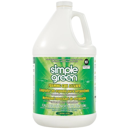 Simple Green 0110000404001 - Foaming Coil Cleaner, 1 gal Jug, Clear