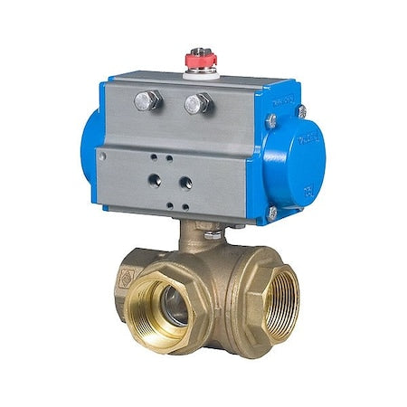 Bonomi 8P0132LF-1-1/2-C2 - Pneumatic Three-Way Ball Valve