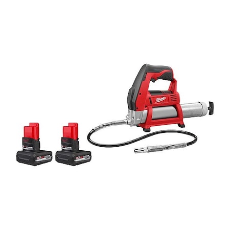 Milwaukee Tool 48-11-2450, 48-11-2450, 2446-20 - M12 HO XC5.0 Battery 2 PK +M12 Grease Gun