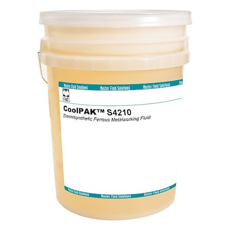 Coolpak CPS4210-5G - Metalworking Fluid, S4210, Semisynthetic, 5 gal, Pail, Colorless to Yellow