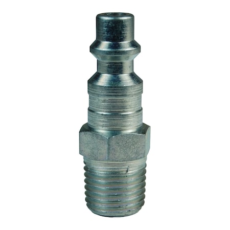 Dixon D4M3 - Industrial Male Plug, Steel, 1/2 in Body Size, 3/8 in NPTF Male End