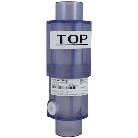 Supco PPC112V - Positive Pressure Trap,1.5" x 1.5",Clr