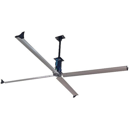 Skyblade STEP-1855-412-1 - Ceiling Fan, Silver, 18 ft Dia