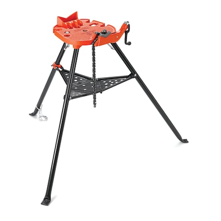Ridgid 36273 - Portable Chain Vise For 0.13 to 6 in Metal Pipe, 36 to 48 in H, Folding Leg