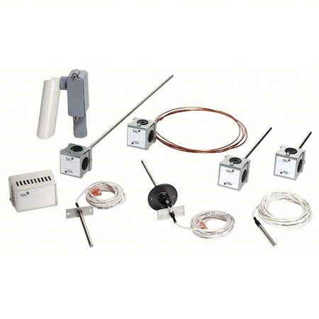 Johnson Controls TE-6351V-2 - Temperature Sensor, Platinum 1k ohm, Flange 8'