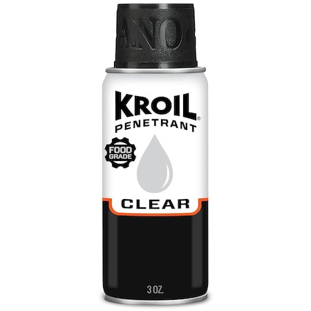 Kroil CKS032 - Penetrant, 3 oz, Aerosol Spray Can, Petroleum Distillates Base, H1- Food Grade, Colorless