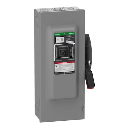 Schneider Electric VH223N - Safety Switch, Fusible, DPST, Single Phase, NEMA 1, Indoor, Steel