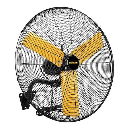 Master MAC-24WOSC - Mounted Fan,Yellow,24in Dia,Steel,3 Blade