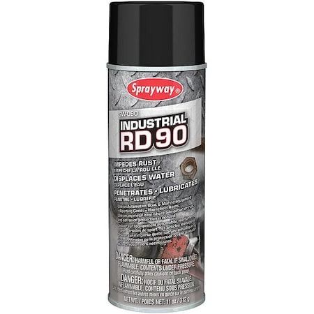 Sprayway SW090 - General Purpose Lubricant, 16 oz, Aerosol Spray Can, Petroleum Distillates Base, Amber