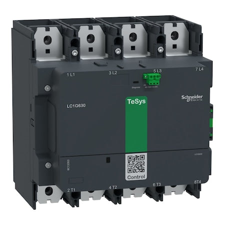 Schneider Electric LC1G6304KUEN - IEC Magnetic Contactor, 1 NC/1 NO, 100 V-250 V AC/DC, 4 P, Spring Type