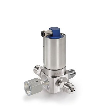Ham-Let HM40-4VKLC-GF4GM4GM4GM4 - Actuated Valve,4 Port UCV,1/4 in,Swivel