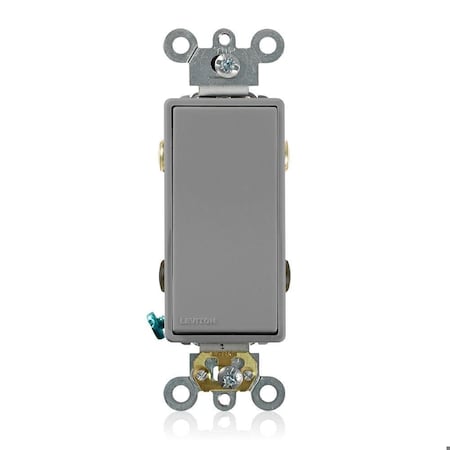 Leviton 5624-2GY - Decora Plus Rocker 4-Way 20 A Gray