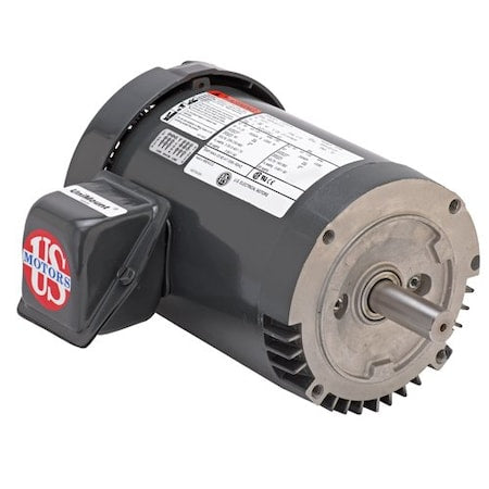 U.S. Motors T13S2GCR - Three-Phase Motor, 1/3 HP, 56 C Frame, 575 V Voltage, 1,725 Nameplate RPM 10 7/8 in Overall Length