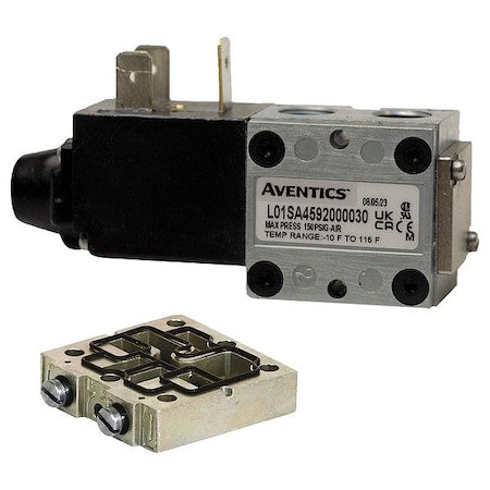 Aventics L01SA4874000061 - Solenoid Air Con Valve,Four-Way,150 psi