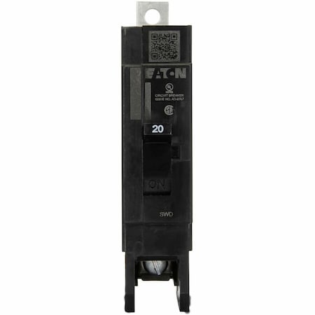 Eaton GHB1020 - Miniature Circuit Breaker, GHB Series, 20 A, 1 Pole, 277 V AC, 14k A at 277 V AC