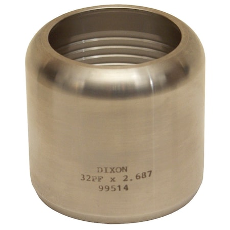 Dixon 48PFX3.687 - IX Sanitary Ferrule,3",3-40/64"-3-43/64"