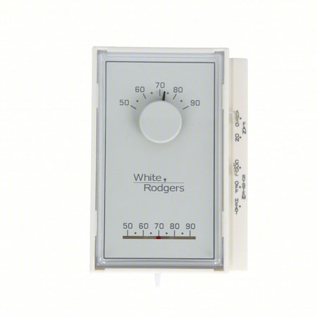 White-Rodgers 1E56N-444 - Standard Mechanical Thermostats, 1 H, 1 C, Hardwired, 24 VAC
