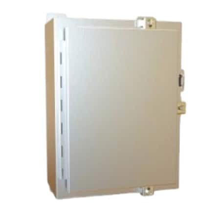 Hammond 1418N4S16B8 - Clamps Electrical Enclosure, 16 in H, 8 in D, 12 in W, 12, 13, 3 R, 4, 4 X, Stainless Steel