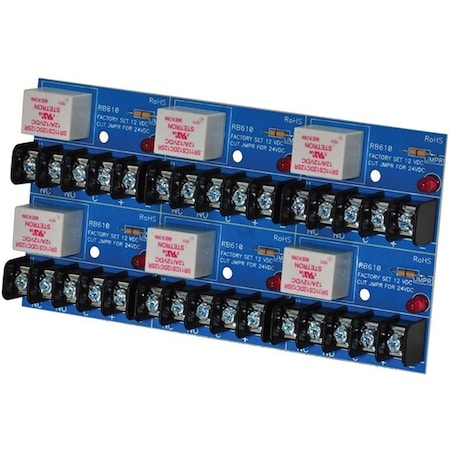 Altronix RB610 - Break Away Relay 6 Pack 12/24 VDC 50 Ma, Relay, -