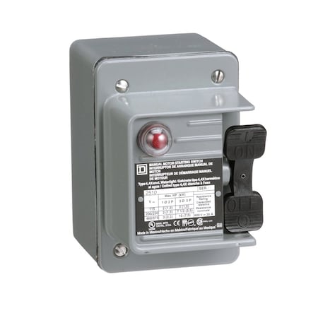 Square D 2510KW2B - Manual Motor Switch, 30 A, 3 P, 3 Phase, Toggle, NEMA 4