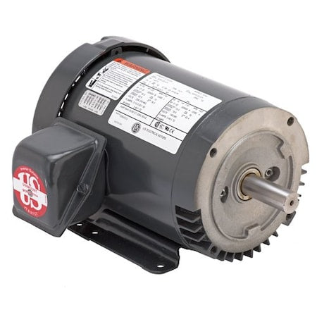 U.S. Motors U1P3GC - Three-Phase Motor, 1 HP, 145 TC Frame, 575 V Voltage, 1,155 Nameplate RPM 13 1/8 in Overall Length