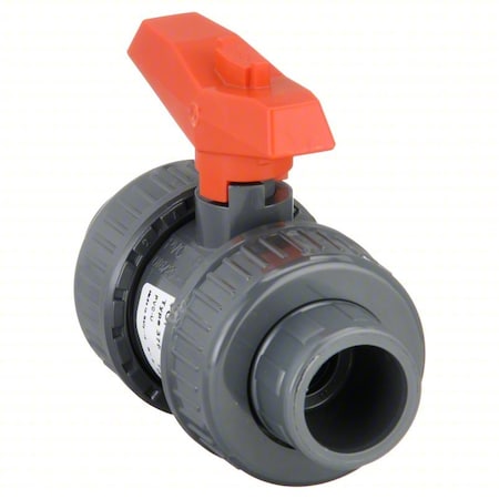 Gf Piping Systems 161375002 - 1/2" Socket PVC Ball Valve Inline True Union